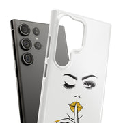Serene Bombshell Phone Case, Chic Snap Case, Stylish Phone Cover
