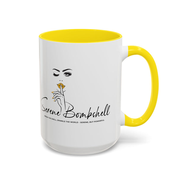Serene Bombshell "You are Stronger Than you Think" Accent Coffee Mug (11, 15oz)