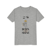 Born to Shine Youth Tee, Stylish Graphic Young Adult Shirt