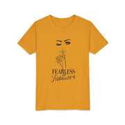 Fearless and Fabulous Youth Tee, Stylish Graphic Young Adult Shirt