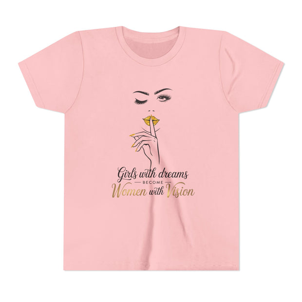 Girls with Dreams Youth Tee, Stylish Graphic Young Adult Shirt