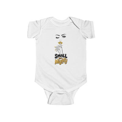Small But Mighty Cute Baby Bodysuit, Funny Baby Clothes, Newborn Gift