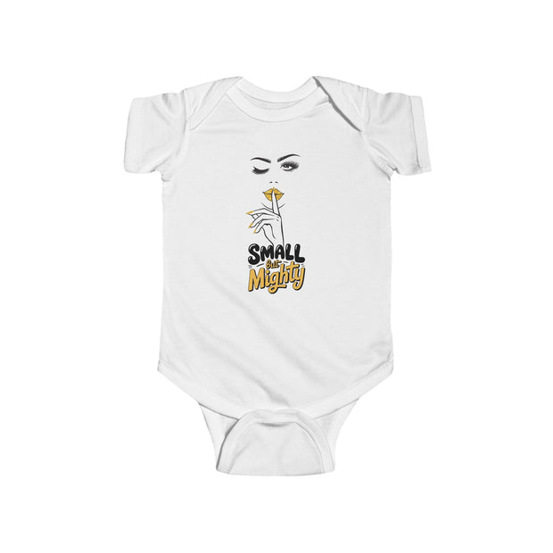 Small But Mighty Cute Baby Bodysuit, Funny Baby Clothes, Newborn Gift