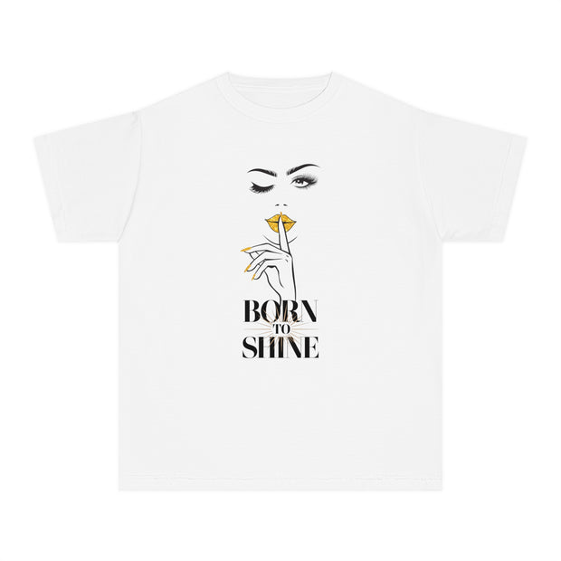 Born to Shine Stylish Youth Tee - Graphic T-Shirt for Trendy Kids