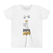 Small But Mighty Youth Tee, Stylish Graphic Young Adult Shirt