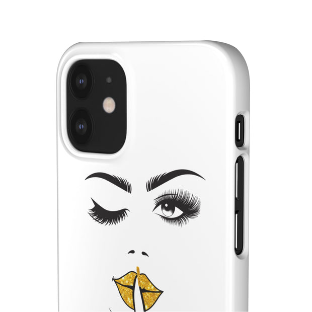 Serene Bombshell Phone Case, Chic Snap Case, Stylish Phone Cover