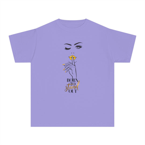 Stylish Youth Tee - Born To Stand Out Graphic T-Shirt for Trendy Kids