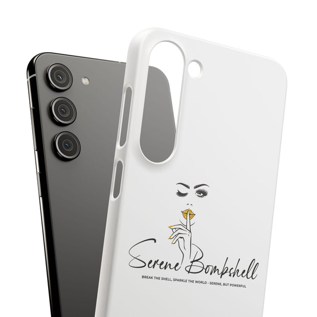 Serene Bombshell Phone Case, Chic Snap Case, Stylish Phone Cover