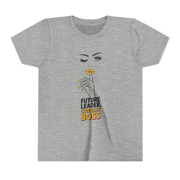 Future Leader, Current Boss Youth Tee, Stylish Graphic Young Adult Shirt