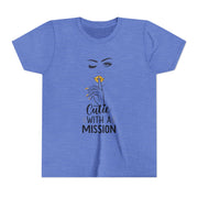 Cutie with a Mission Youth Tee, Stylish Graphic Young Adult Shirt