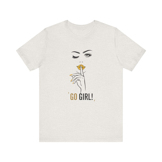 Serene Bombshell Empowering Graphic Tee "Go Girl" for Confident Women