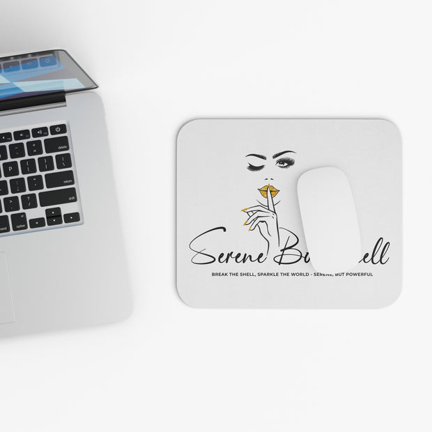 Serene Bombshell Mouse Pad - Empowering Desk Accessory