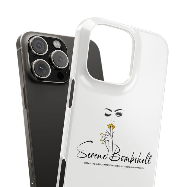 Serene Bombshell Phone Case, Chic Snap Case, Stylish Phone Cover