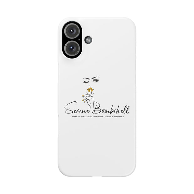Serene Bombshell Phone Case, Chic Snap Case, Stylish Phone Cover