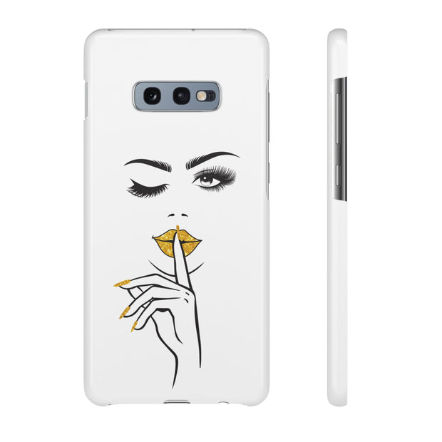 Serene Bombshell Phone Case, Chic Snap Case, Stylish Phone Cover