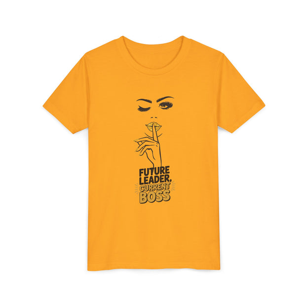 Future Leader, Current Boss Youth Tee, Stylish Graphic Young Adult Shirt