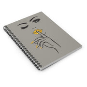 Serene Bombshell Chic Spiral Notebook - Glamorous Design