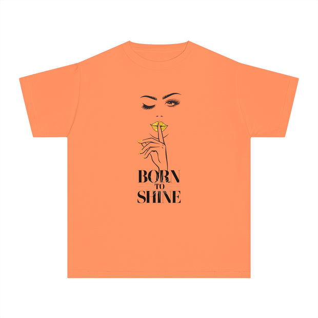 Born to Shine Stylish Youth Tee - Graphic T-Shirt for Trendy Kids