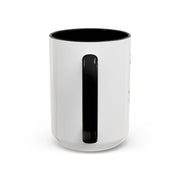 Serene Bombshell Stylish Black-Handled Coffee Mug - Perfect for Morning Brew