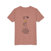 Serene Bombshell in The Making Youth Tee, Stylish Graphic Young Adult Shirt