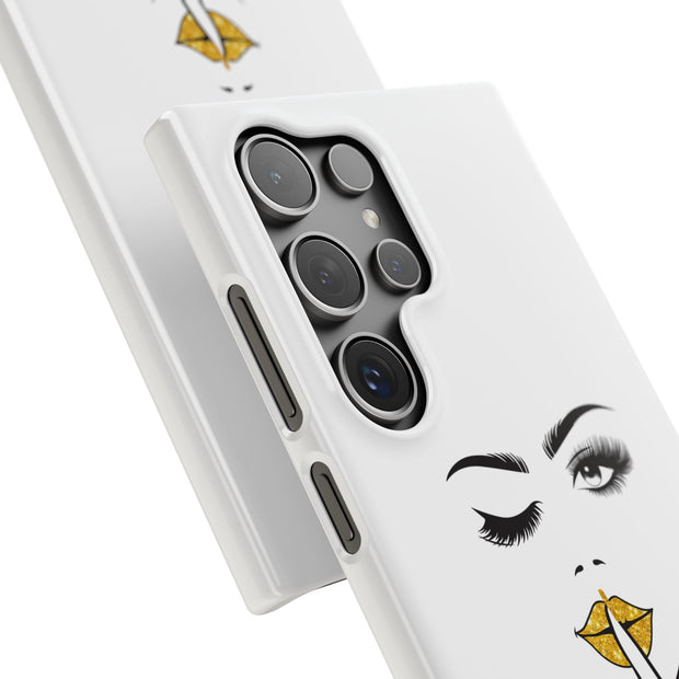 Serene Bombshell Phone Case, Chic Snap Case, Stylish Phone Cover