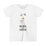 Born to Shine Youth Tee, Stylish Graphic Young Adult Shirt