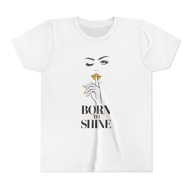 Born to Shine Youth Tee, Stylish Graphic Young Adult Shirt