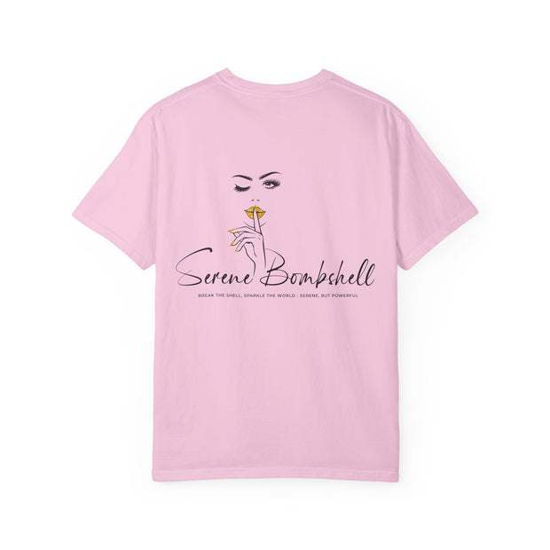 Serene Bombshell Empowering Graphic Tee: My Life, My Rules, Trendy T-shirt