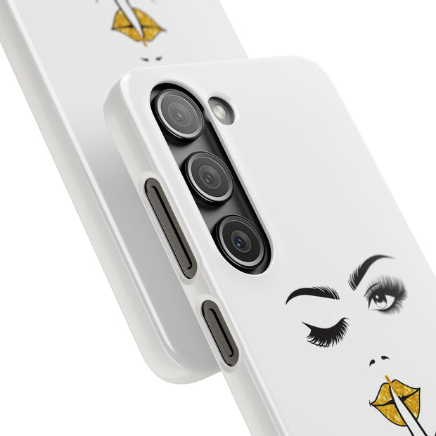 Serene Bombshell Phone Case, Chic Snap Case, Stylish Phone Cover