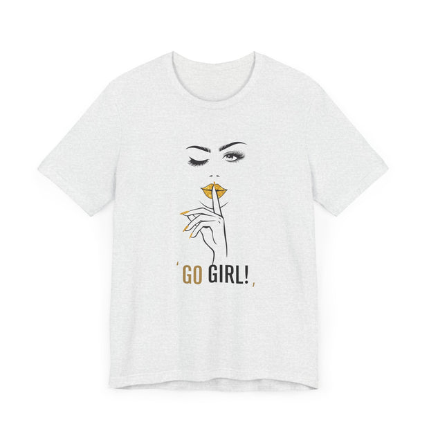 Serene Bombshell Empowering Graphic Tee "Go Girl" for Confident Women