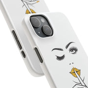 Serene Bombshell Phone Case, Chic Snap Case, Stylish Phone Cover