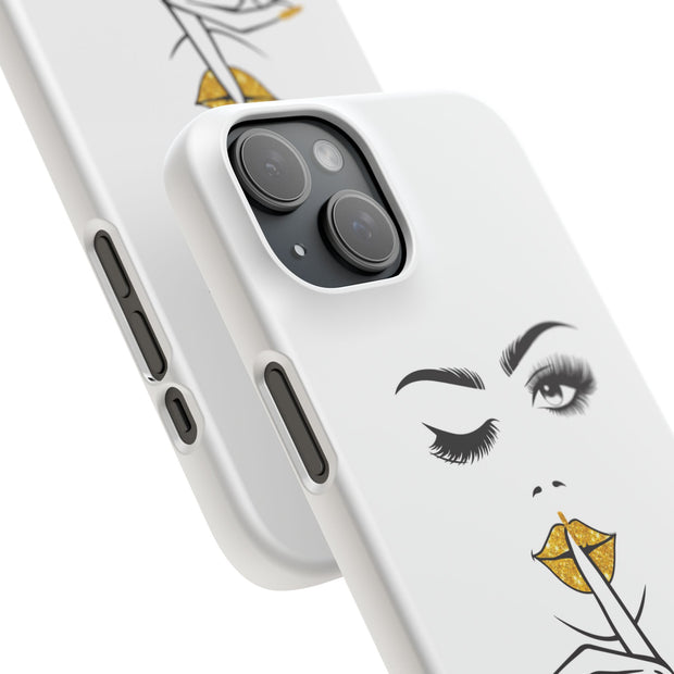 Serene Bombshell Phone Case, Chic Snap Case, Stylish Phone Cover
