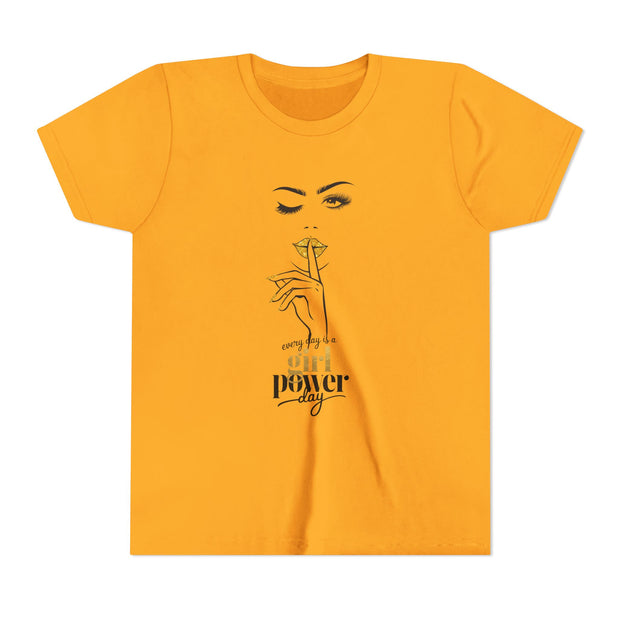 Every Day is a Girl Power Day Youth Tee, Stylish Graphic Young Adult Shirt