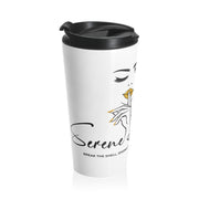 Serene Bombshell Chic Stainless Steel Travel Mug with Elegant Design