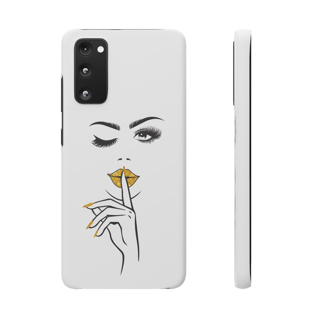 Serene Bombshell Phone Case, Chic Snap Case, Stylish Phone Cover