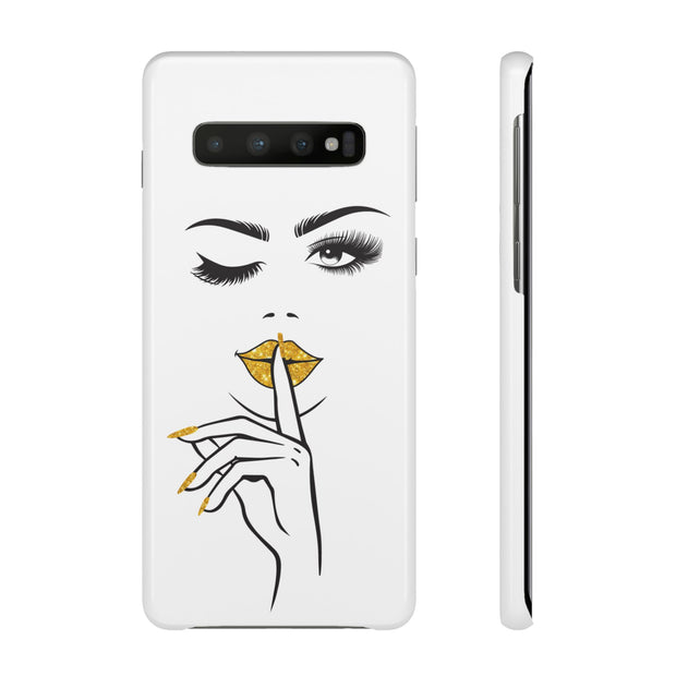 Serene Bombshell Phone Case, Chic Snap Case, Stylish Phone Cover