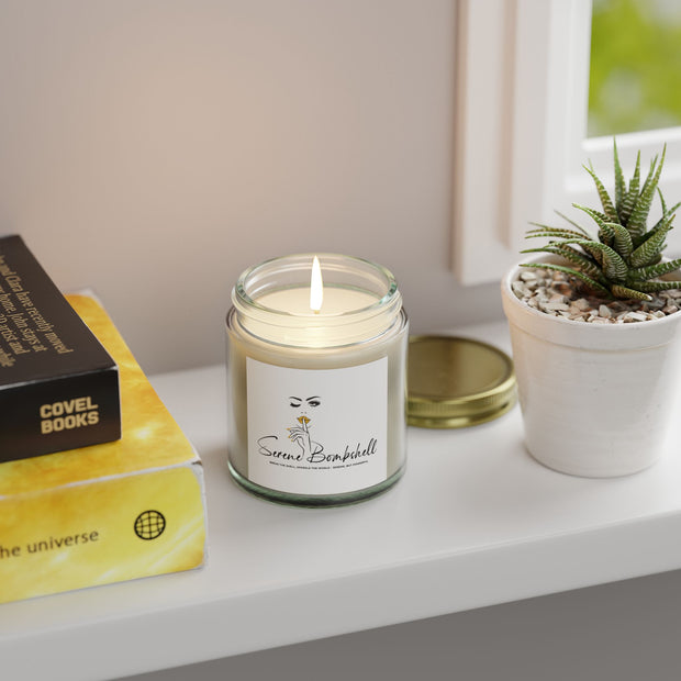 Serene Bombshell Chic Scented Candles - Coconut Apricot Wax | Stylish Home Decor