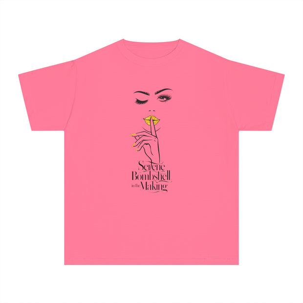 Stylish Youth Tee - Scenic Bombshell in the Making Graphic T-Shirt for Trendy Kids