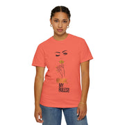 Serene Bombshell Empowering Graphic Tee: My Life, My Rules, Trendy T-shirt