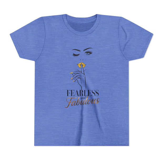 Fearless and Fabulous Youth Tee, Stylish Graphic Young Adult Shirt
