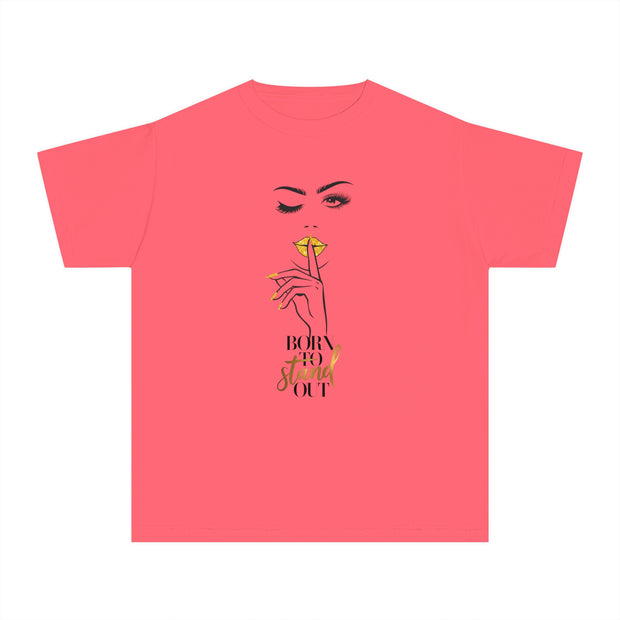 Stylish Youth Tee - Born To Stand Out Graphic T-Shirt for Trendy Kids