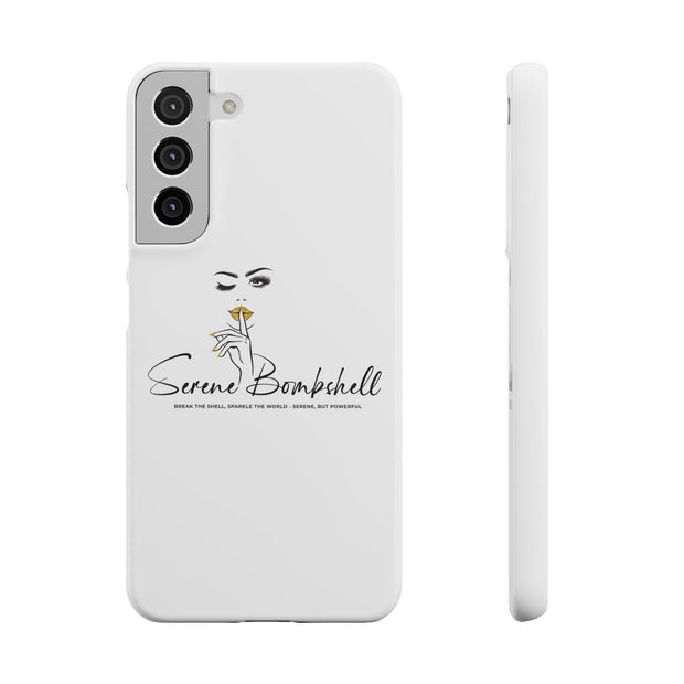Serene Bombshell Phone Case, Chic Snap Case, Stylish Phone Cover