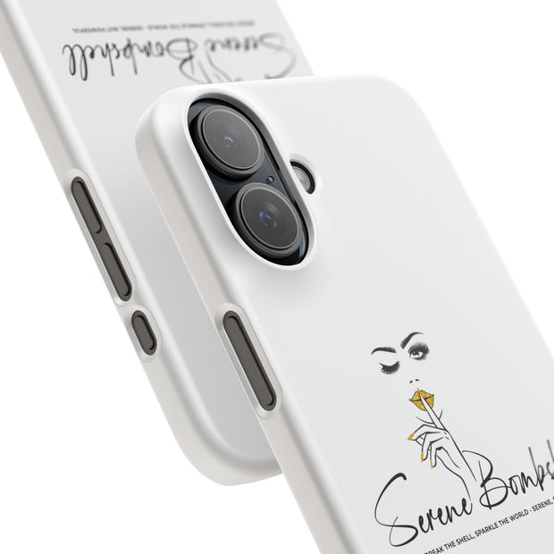 Serene Bombshell Phone Case, Chic Snap Case, Stylish Phone Cover