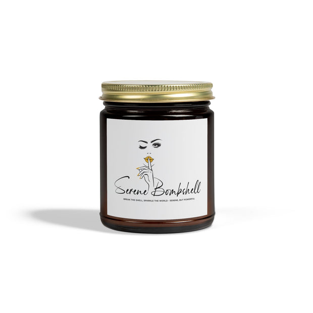Serene Bombshell Chic Scented Candles - Coconut Apricot Wax | Stylish Home Decor