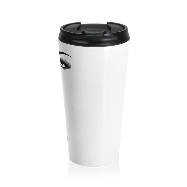 Serene Bombshell Chic Stainless Steel Travel Mug with Elegant Design