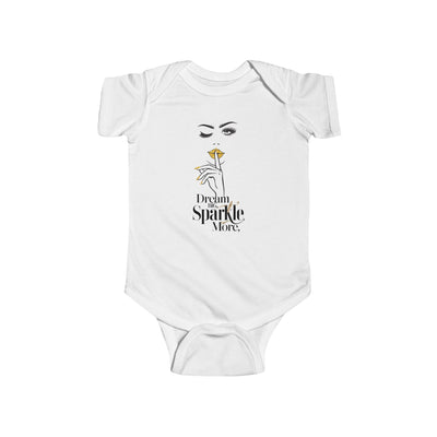 Dream Big, Sparkle More Cute Baby Bodysuit, Funny Baby Clothes, Newborn Gift