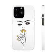 Serene Bombshell Phone Case, Chic Snap Case, Stylish Phone Cover