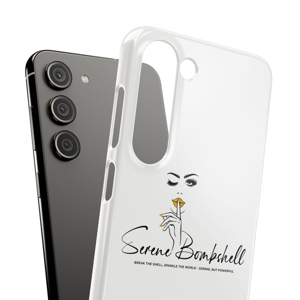 Serene Bombshell Phone Case, Chic Snap Case, Stylish Phone Cover