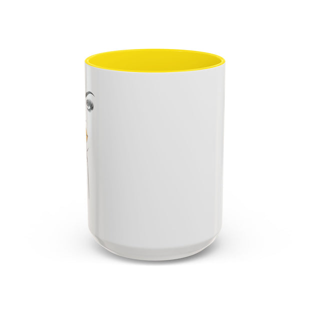 Serene Bombshell Stylish Black-Handled Coffee Mug - Perfect for Morning Brew