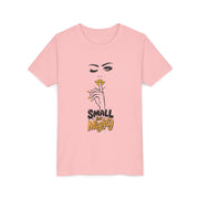 Small But Mighty Youth Tee, Stylish Graphic Young Adult Shirt